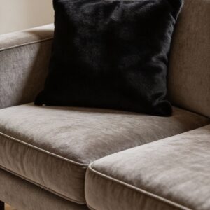 Alternative view of Velvet Black Scatter Cushion 45cmx45cm