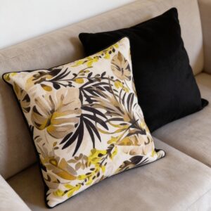 Alternative view of Tropical Flower Print Scatter Cushion Cover 45cm x 45cm