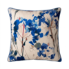 Blue Flower Print Scatter Cushion Cover 45cm x 45cm
