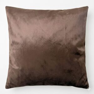 Velvet Chocolate Brown Scatter Cushion 45cmx45cm